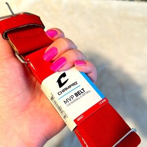 CHAMPRO MVP Red Baseball Belt